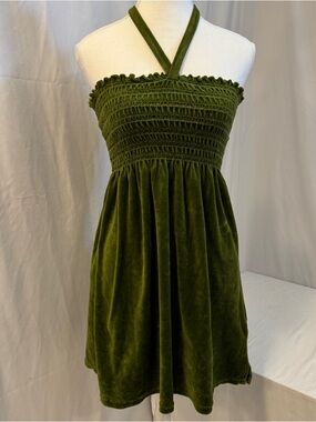 Authentic Vintage Juicy Couture Y2K Velour Halter Dress